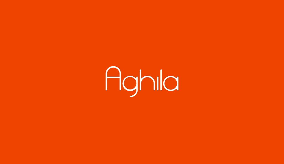 Aghila font big