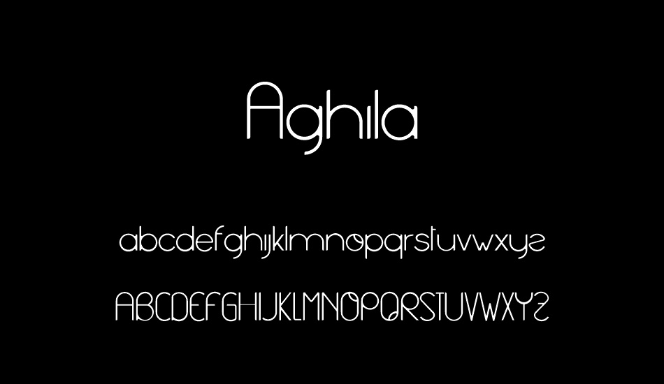 Aghila font