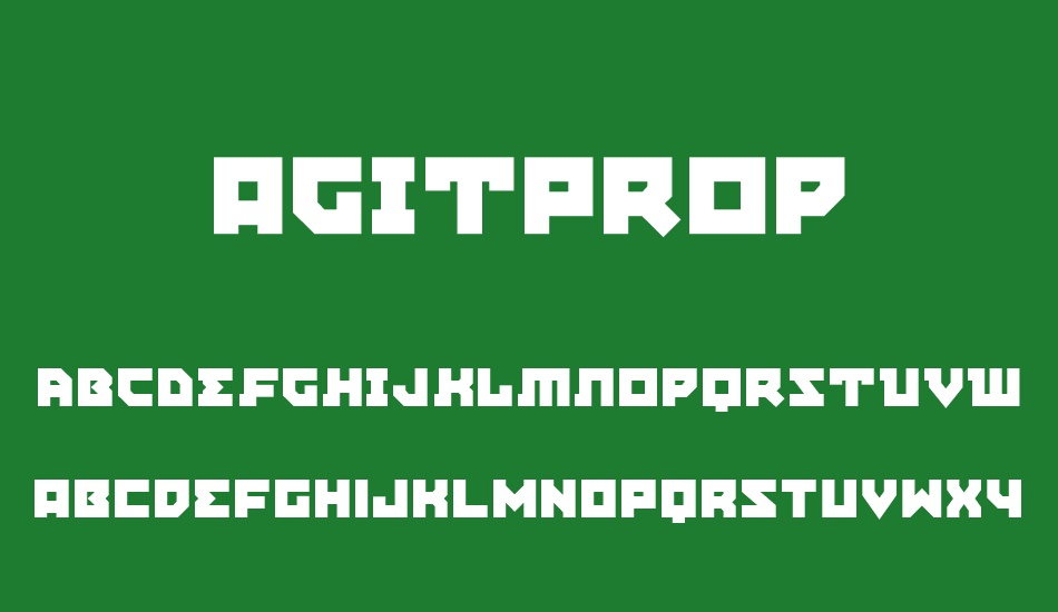 AgitProp font