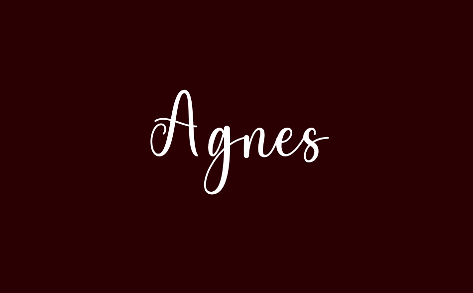 Agnes font big