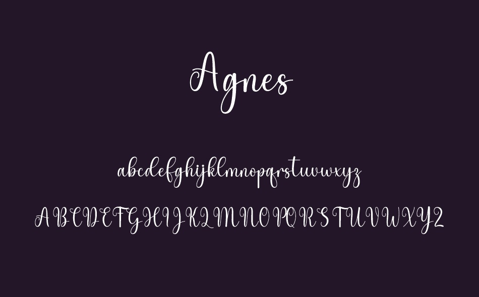 Agnes font