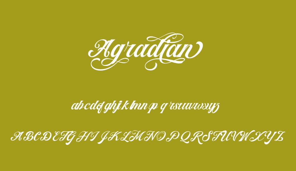 Agradian Demo font