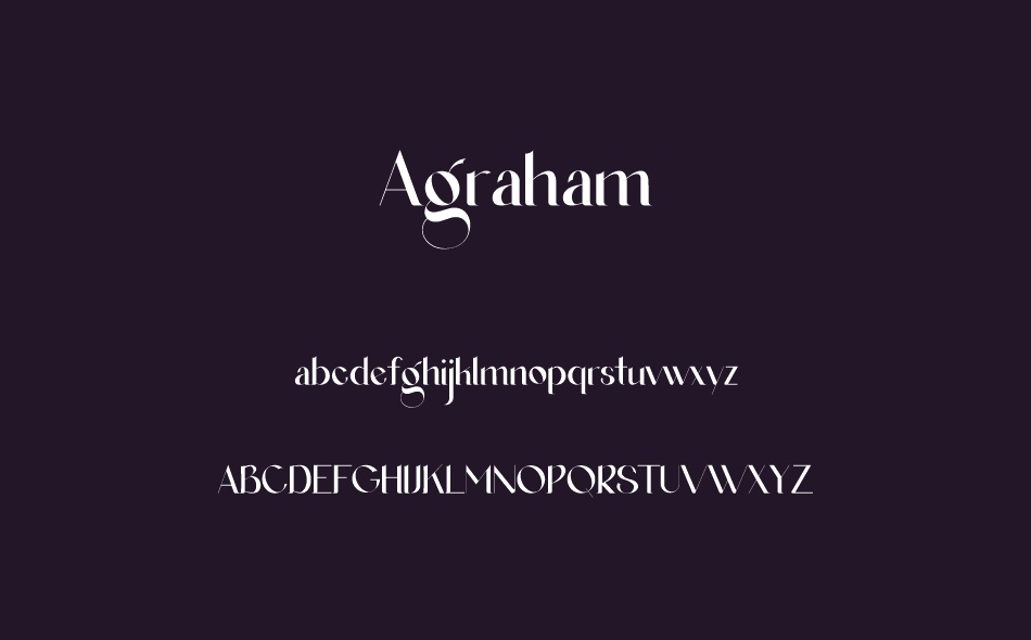 Agraham font