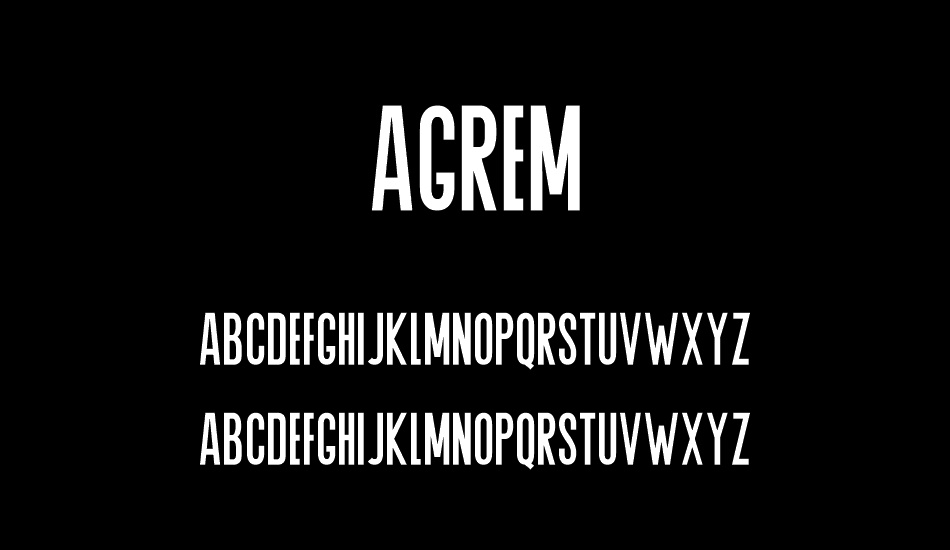 Agrem font