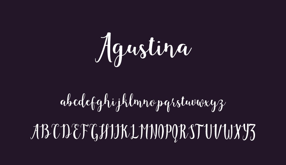 Agustina font