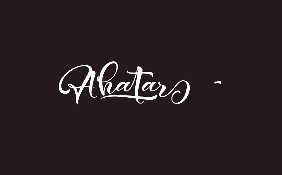 Ahatar font big