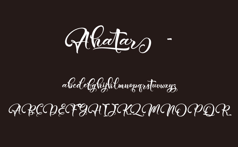 Ahatar font