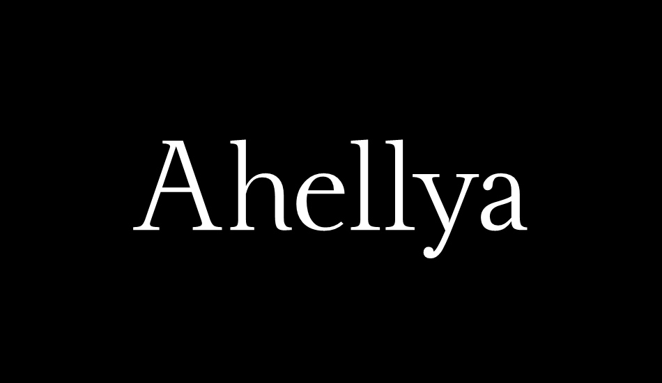 Ahellya font big