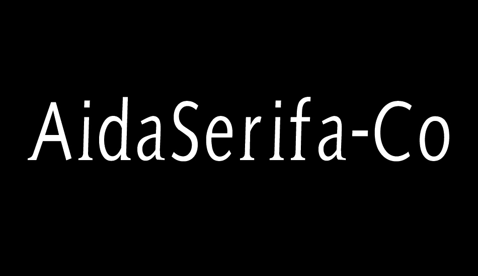 AidaSerifa-Condensed font big