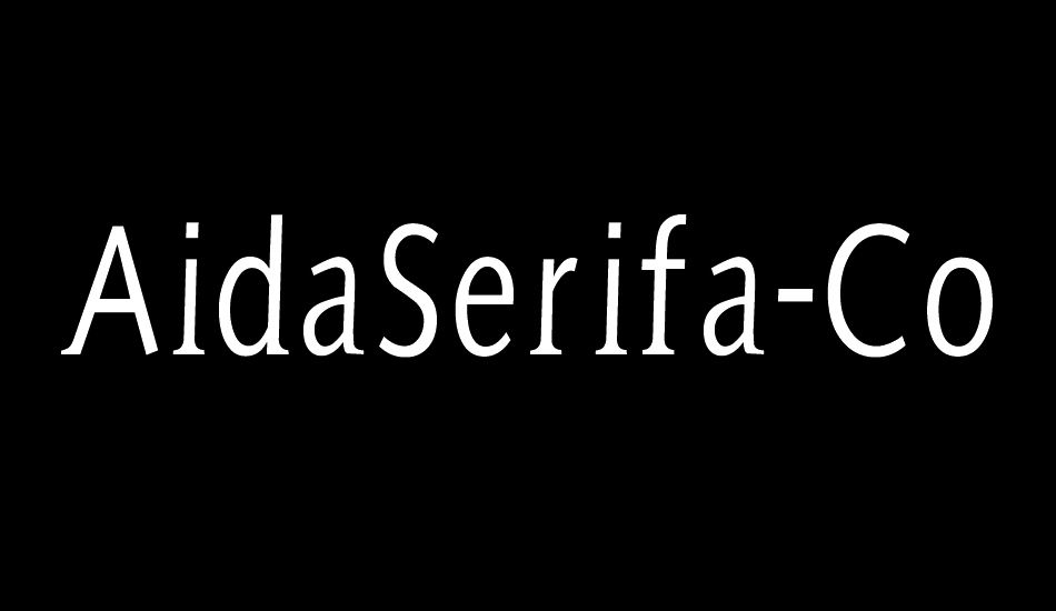 AidaSerifa-Condensed font big