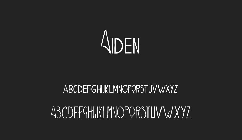 Aiden font