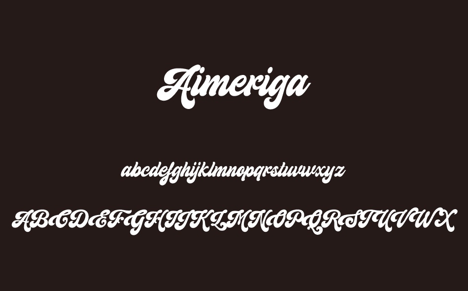 Aimeriga font