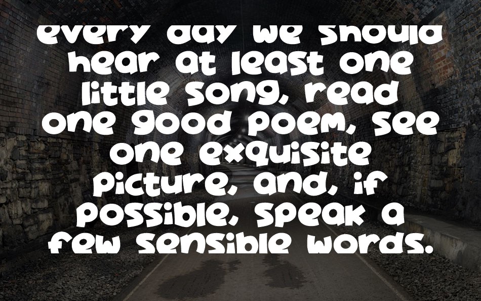 Aine font text