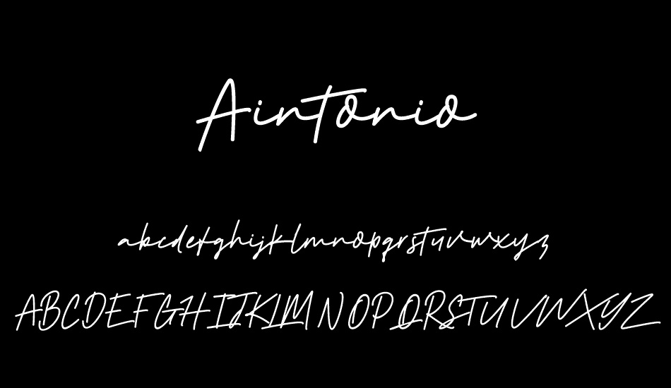 Aintonio font