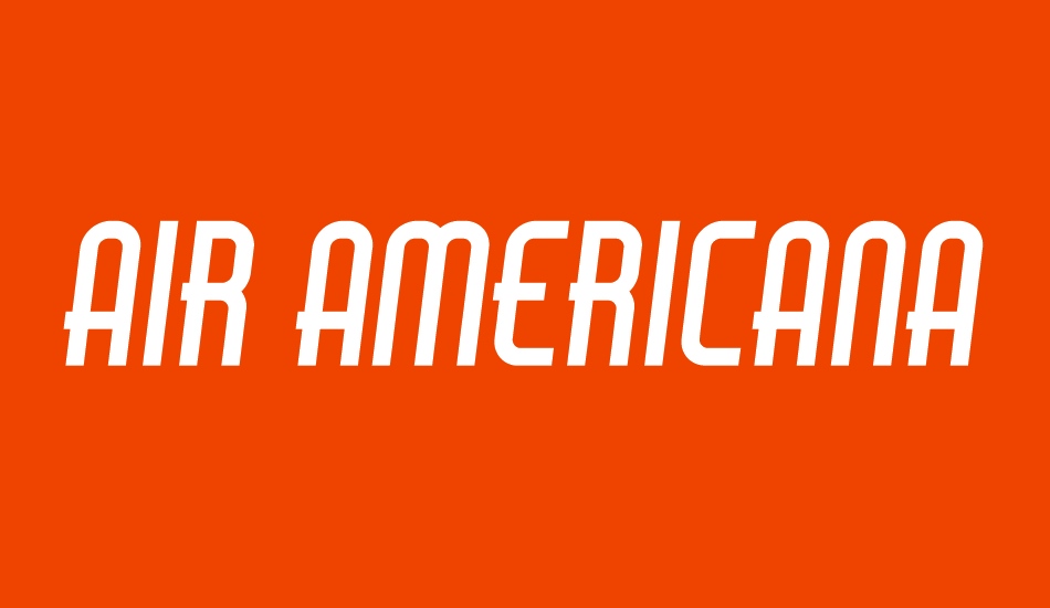 Air Americana font big