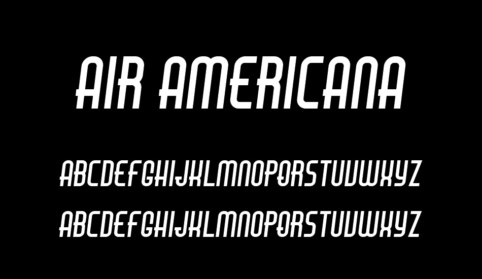 Air Americana font
