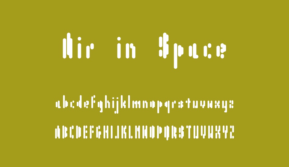 Air in Space font