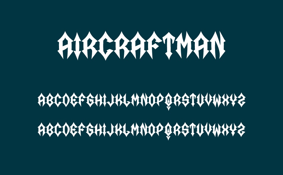 Aircraftman font