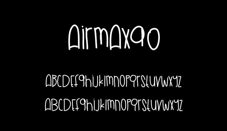 AirMax90 font