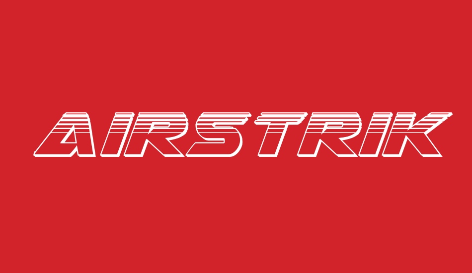 Airstrike Platinum font big