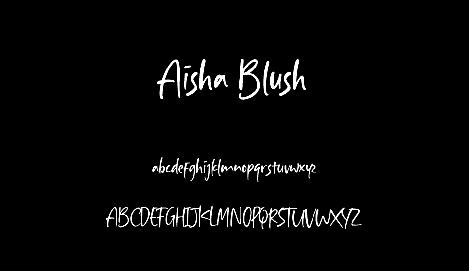 Aisha Blush font