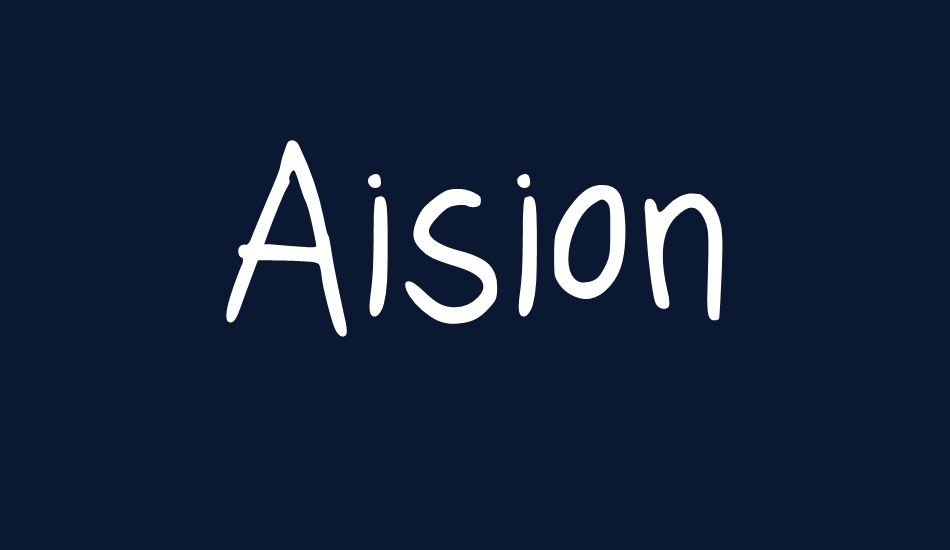 Aision font big