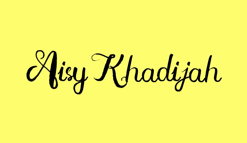 aisy-khadijah font big