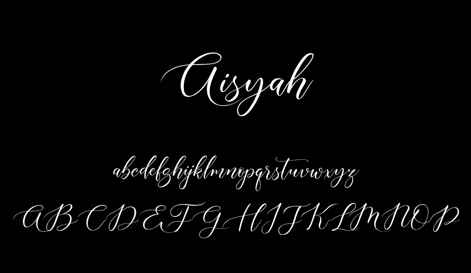 Aisyah Demo Font free font