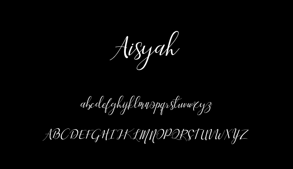 Aisyah free font