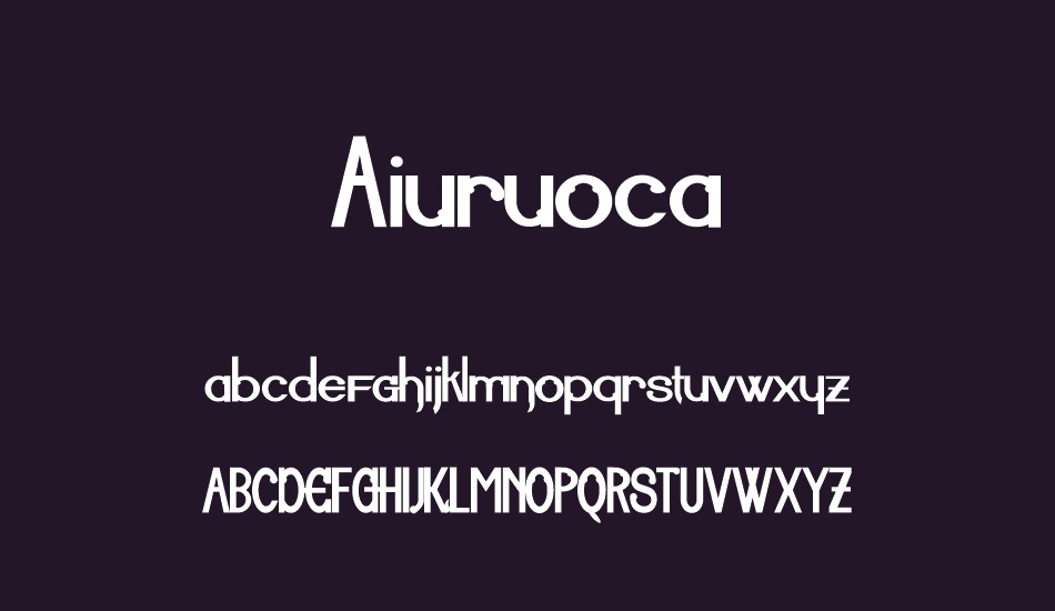 Aiuruoca font