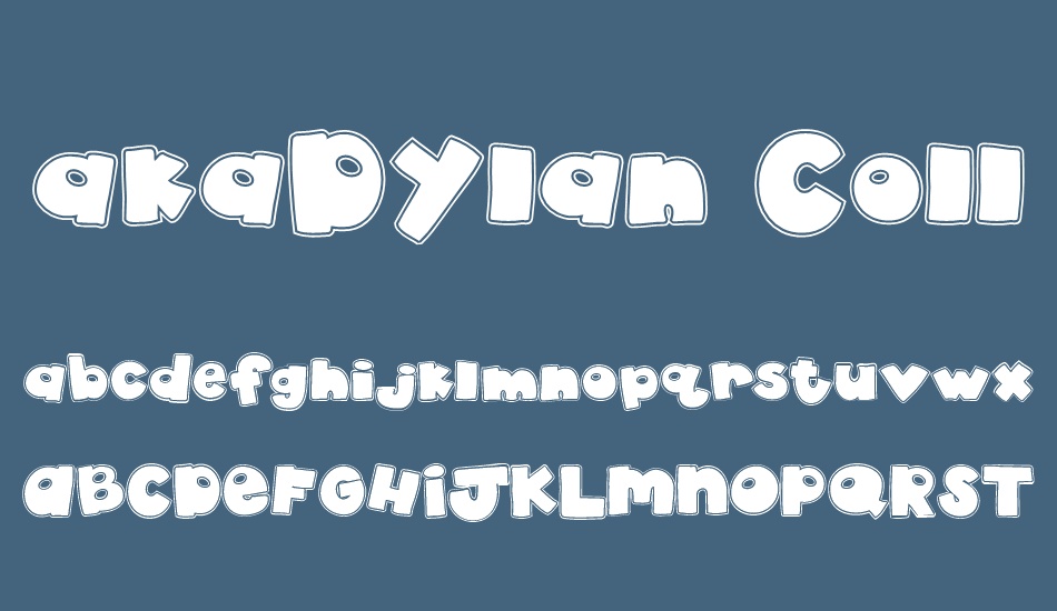 akadylan-collage font