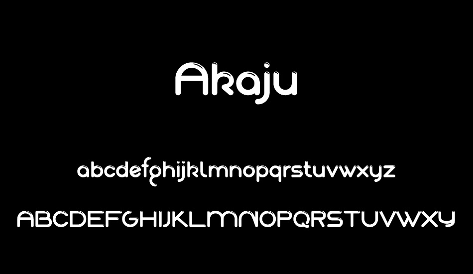 Akaju font
