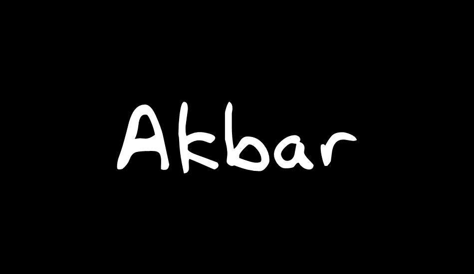 Akbar font big