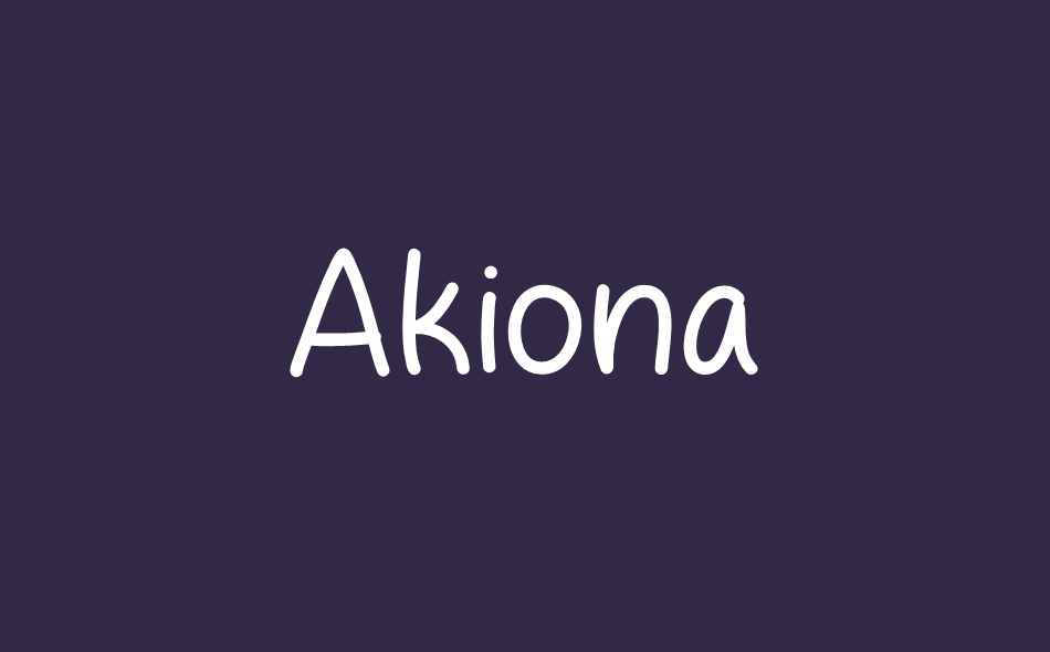 Akiona font big