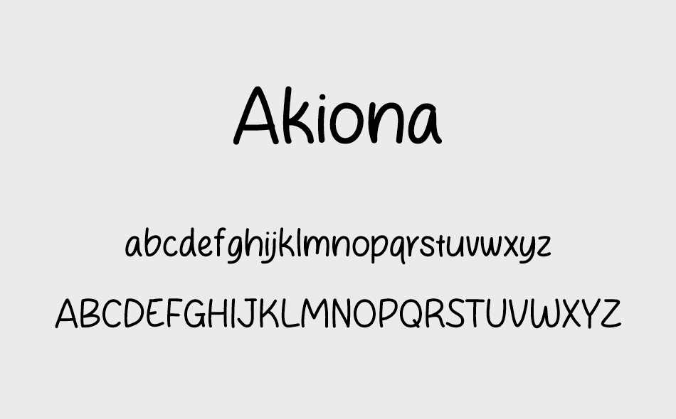 Akiona font