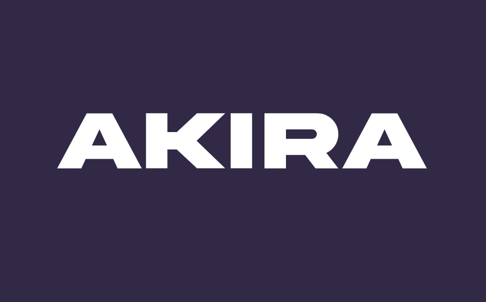Akira Expanded font big