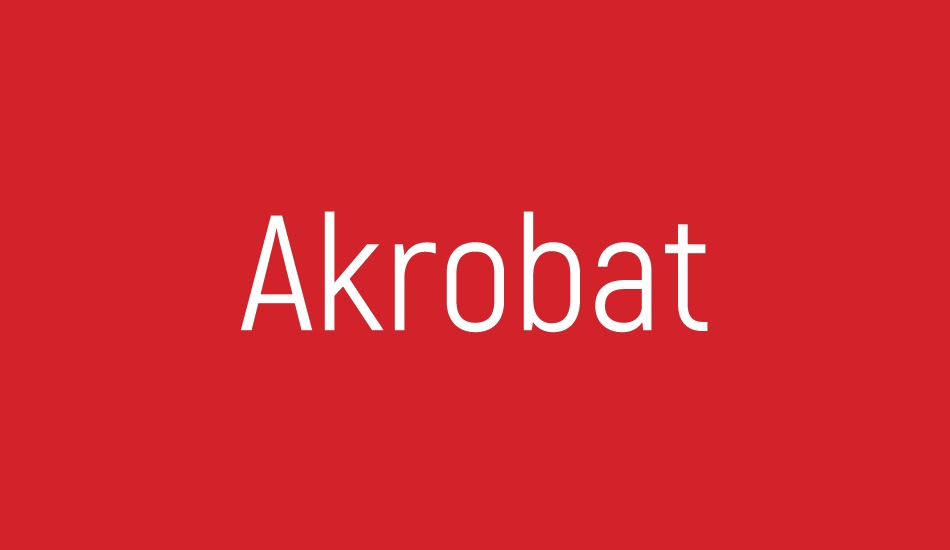 Akrobat font big