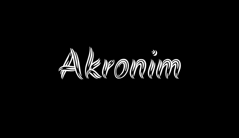 Akronim font big