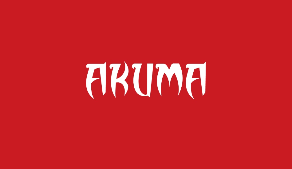 AKUMA font big