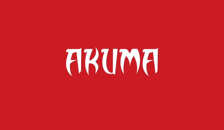 AKUMA font big