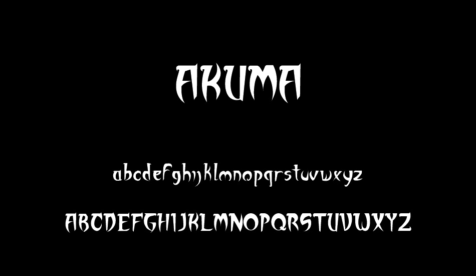 AKUMA font