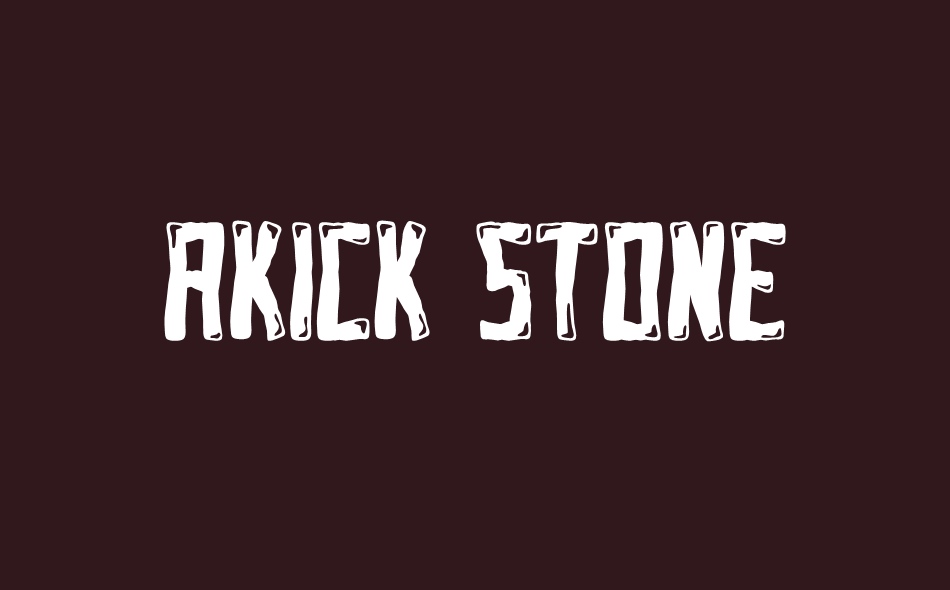 Akick Stone font big