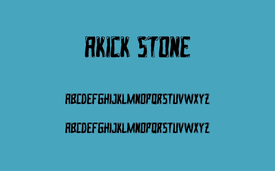 Akick Stone font