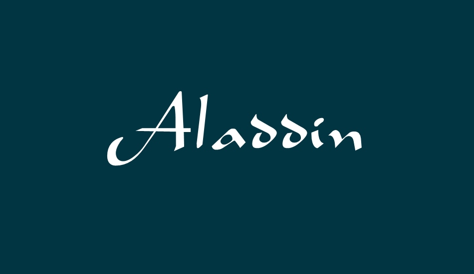 Aladdin free font Aladdin free font