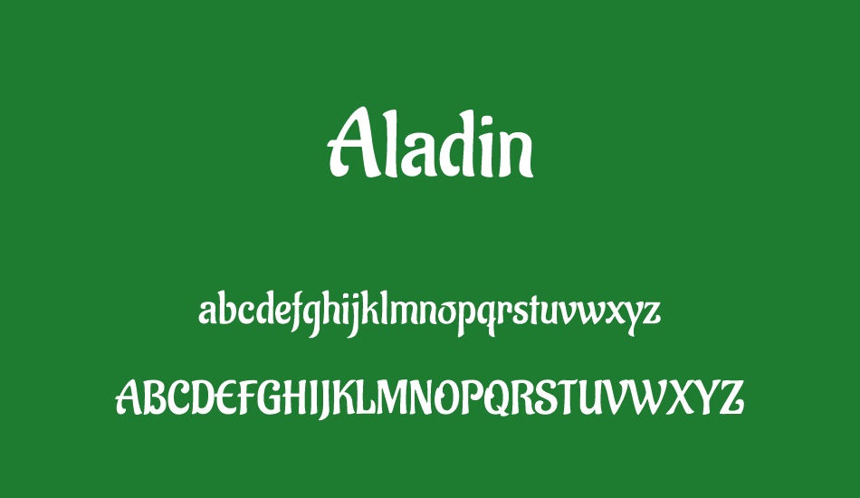 aladin font