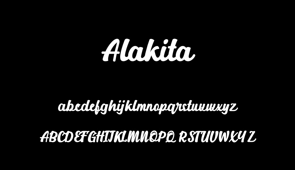 Alakita font