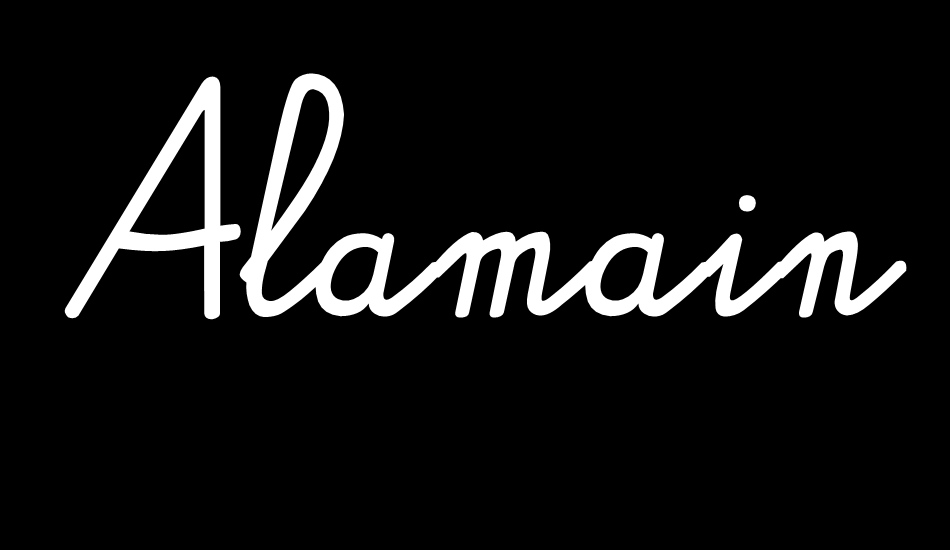 Alamain font big