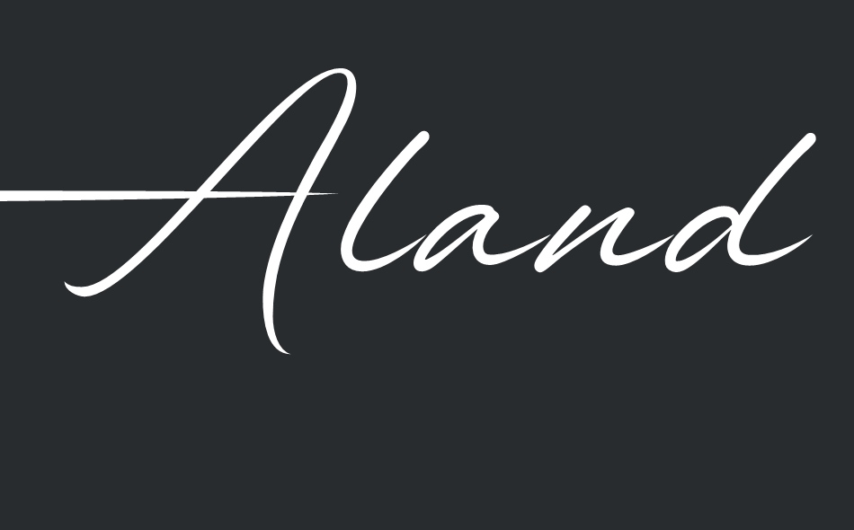 Alander font big