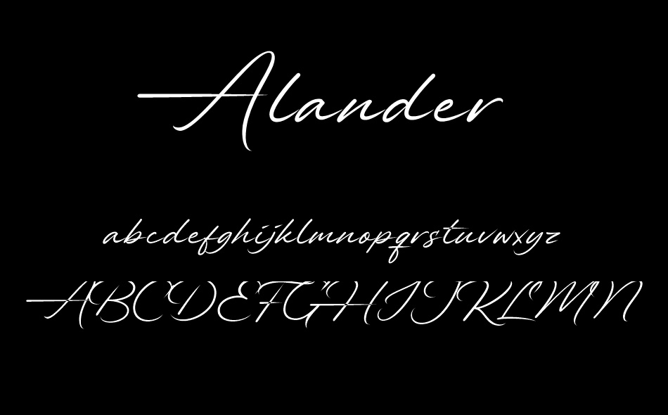Alander font