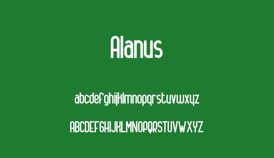 Alanus font